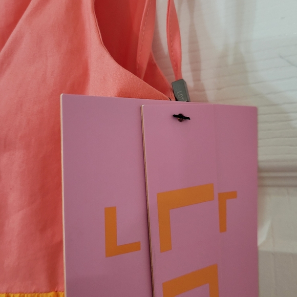 LDT Daphne Maxi Pink and Orange Dress. New with Tags. - Picture 7 of 13